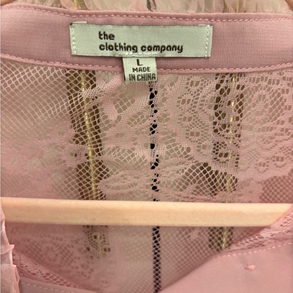 The Clothing Company Pink Lace Top - Picture 2 of 5